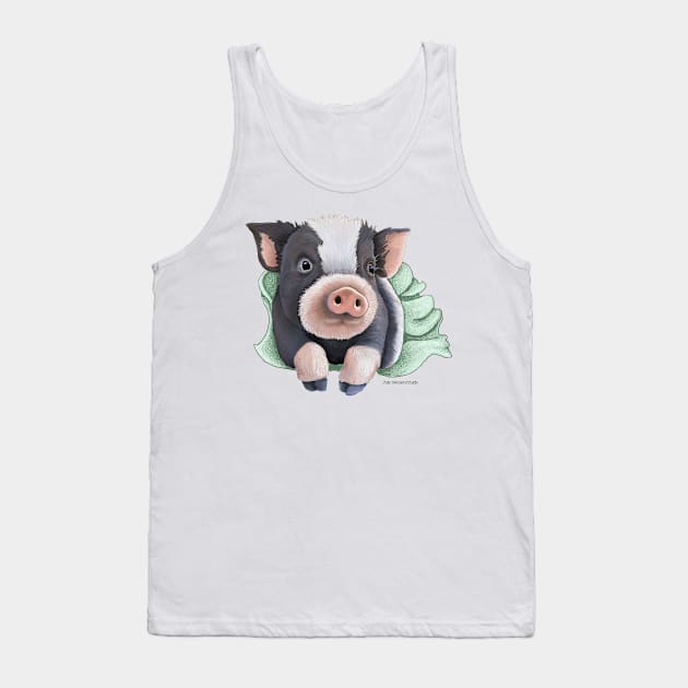 Pig in a Blanket Tank Top by Julie Townsend Studio